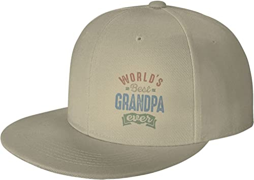 Baseballkappe Der Beste Opa Der Welt Snapback Mütze Mode Schirmmütze Mit Schweißband Unisex Mütze, Für Wandern, Reisen, Laufender