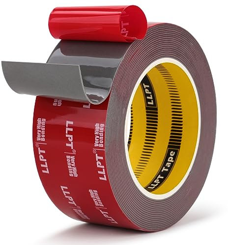 LLPT Double Sided Tape | Heavy Duty Mounting Tape | 51MM*5.5M | Waterproof Two Sided Adhesive Tape | Photo Frame Hanging Strips for Poster Automotive Home Deco Nail Box (G461150mm)