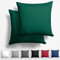 Alreya 2er-Set Mako Satin Kissenbezug 60 x 60 cm - 100% Baumwolle mit YKK Reißverschluss, Superweicher Kopfkissenbezug, Kissenhülle, Oeko-TEX® Standard Zertifiziert, Waldgrün, nur Kissenbezug