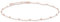 CERSLIMO Kette Rosegold, Sterling Silber 925 Rose Vergoldet Choker 14inch Halskette 35cm ohne Anhänger für Frauen Mädchen Damen