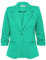 fransa FRZablazer Damen Blazer Kurzblazer Jacke mit Stretch Geraffte Ärmel mit Taschen, Größe:S, Farbe:Holly Green (165932)