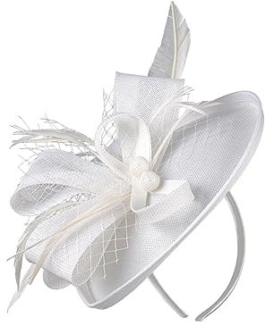 Einzigartiges Damen Blumen Haarband Mit Schleier Federstirnband Party Kopfbedeckung Für Besondere Anlässe