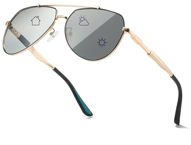 SODQW Polarisierte sonnenbrille selbsttönend Herren photochrome sonnenbrille Anti-Glanz UV400-Schutz Brille Radfahren Laufen Golf