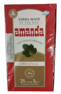 BOLSITAS DE YERBA MATE - AMANDA - Tradicional 3g x 25 bolsitas