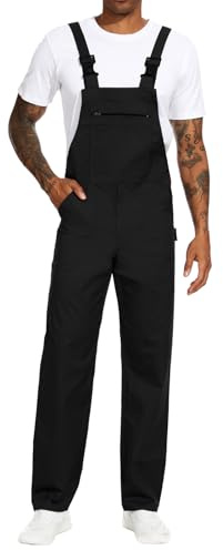 WORK IDEA Arbeits-Latzhose für Männer Multi Pocket Technology Herren Arbeitslatzhose