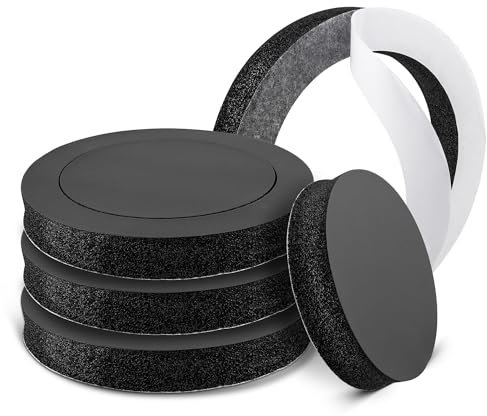 NuIth 6.5 inch Speaker Foam Rings, 6.5”Foam Speaker Enhancer, High Rebound Sponge Bass Blocker Kit, Self Adhesive Car Door Speaker Foam Baffles Enhancer, 4PCS