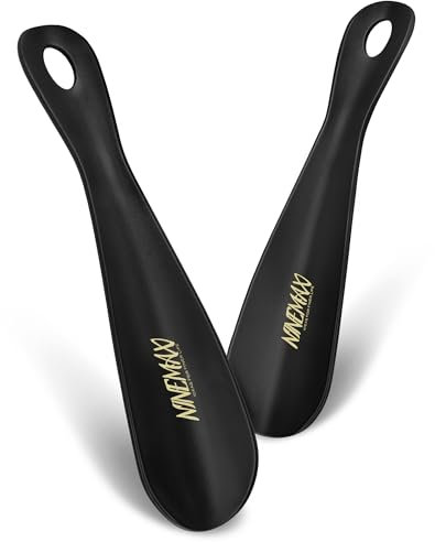 NINEMAX Chausse Pied Plastique Court, 19cm Chausse-Pied En Plastique Pratique Voyage Pour Enfant Homme Femme (Paquet de 2)