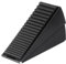 Strongest Large Door Stopper - Heavy Duty Wedge, Tall Stoppers for Bottom, High Adjustable Spring Loaded Stainless Steel+Rubber Stop Suits Any Heavy Door (Black)