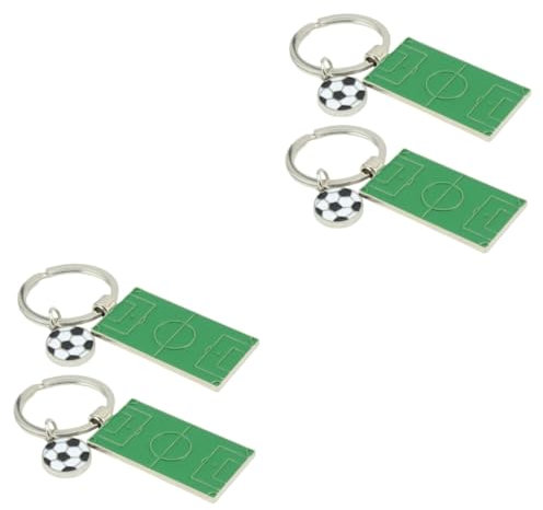 Yardwe 4 Stück Kreative Anhänger Cartoon Fußballfeld Anhänger Schlüsselanhänger Anhänger Fußballfeld Hängeanhänger Bezaubernde Schlüsselanhänger Dekor