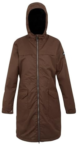 Regatta Romine II Isolierte wasserdichte Damenjacke, Dunkelbraun (schwarz), Größe 42
