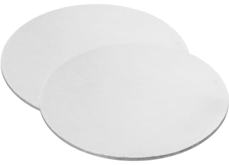 PATIKIL Disco de Acero de 80 mm, 2 Piezas de Etiquetas en Blanco de Estampado de Metal Círculo Placa Redonda de Metal para Grabado Laser de Acero Inoxidable 304