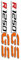 TRASH BIN Motorrad Tankpad Aufkleber Motorrad Fahrrad Kraftstoff Tank Rad Verkleidung Koffer Helm Moto Aufkleber Aufkleber Für B&MW R1250GS R1250gs R 1250 Gs Dekorieren(Reflective Orange)