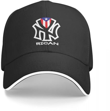 AIETPOIJ Berretto da Baseball portoricano NY Cappello per Bambini Cappello Snapback Visiera da Spiaggia da Donna da Uomo