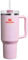 Stanley Quencher H2.0 - Vaso con asa y pajilla, 40 onzas, tapa giratoria de 3 vías, compatible con portavasos para viajes, vaso de acero inoxidable aislado, sin BPA, color rosa brillante