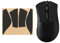 kwmobile Mouse Grip Tape Compatible with Razer DeathAdder V2 Mini Grip Tape - Non-Slip Faux Leather - Black