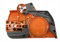 544097901 Kettensäge Kupplungsdeckel Montage Ersatzteil passend für Husqvarna 445E 445 450E 450 455 Rancher II Kettensäge