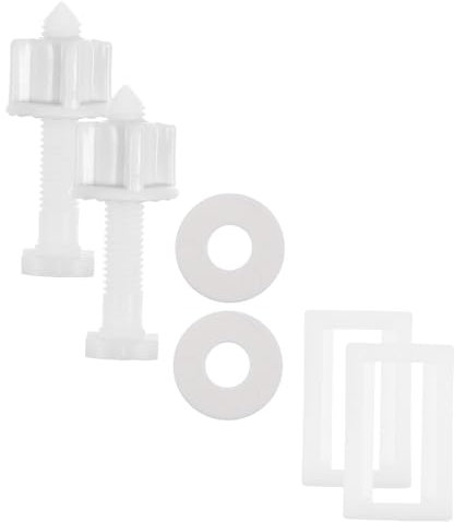 DOITOOL 2sätze Toilettensitz Befestigungsschrauben Set Aus Hochwertigem Kunststoff Reparatursatz Mit Schrauben Muttern Und Unterlegscheiben Für Stabile Wc-deckel Fixierung Passend Für Dive
