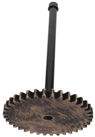 SHINEOFI Porte-Rouleau De Papier Essuie-Tout en Métal Noir Vintage Support en Tuyaux Industriels, Polyvalent Cuisine Et Salle De Bain, Rangement Compact sur Pied, Quantité Unique