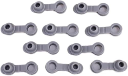 10Pcs Grey Universal Silicone Sealing Bottle Straw Hole Grommets Stopper Lids Straw Plug Replacement Tumber Cup, Wine Stoppers and Pourers Kitchen Utensils and Gadgets (20/30OZ)