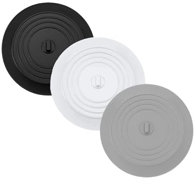 Ceeyoll 3pcs Tapa Desague Ducha, Alto Sellado, Tapon Bañera, Fuerte y Duradero, Tapon Lavabo, Ligero y Suave, Adecuado para Fregaderos de Cocina y Bañeras de Baño