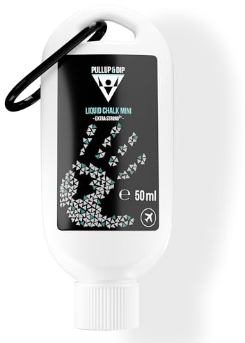 Pullup & DIP Liquid Chalk Flüssige Kreide für perfekten Grip bei Klettern, Bouldern, Gewichtheben und Calisthenics - Schnell trocknend, extra stark & abwaschbar