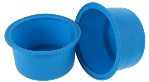 BUTIFULSIC 2pcs Silicone Wax Warmer Pot Liners, Nonstick Reusable Wax Melt Bowls 4.72 X 2.55 for Craft Candle Making and Waxing, Easy Release Design for Mess-free Use