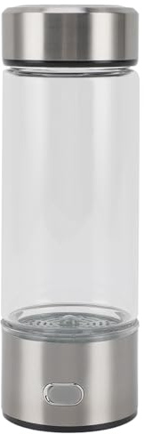 RASTKY Botella de Agua de Hidrógeno Portátil, Generador Ionizador de Vidrio, Filtro de Taza de Salud, Agua Pura, Alta Durabilidad