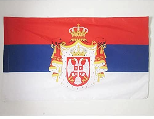 AZ FLAG - Flagge Königreich Von Serbien 1882-1918 - 90x60 cm - Serbische Fahne 60 x 90 Cm Scheide Für Mast - Flaggen