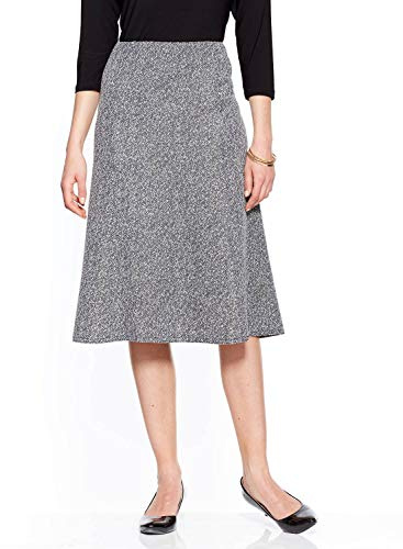 Chums Ladies Tweed Effect Skirt Length 27 Inches Charcoal 24