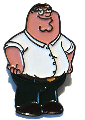 Family Guy Peter Griffin Cartoon Series Character Metal Enamel Pin Badge Lapel Brooch