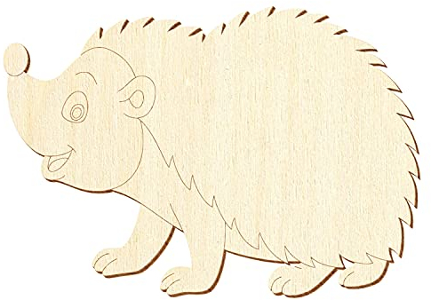 Holz Igel V2 - Deko Basteln 5-50cm, Pack mit:10 Stück, Breite:9cm breit