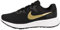 NIKE Men's Nike Revolution 6 Nn Sneaker, Black Mtlc Gold White, 8 UK