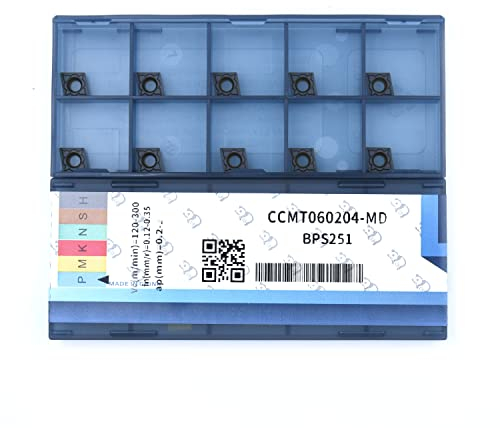 CDBP Ccmt 21.51 Ccmt060204 Carbide Indexable Inserts - Carbide Turning Tools for Lathe, 10 pcs