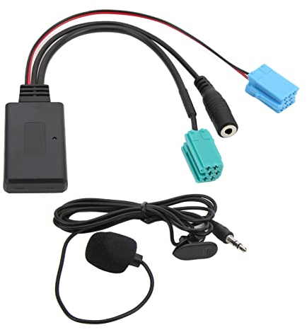 Longzhuo Bluetooth AUX IN Cable Adaptador de Entrada Auxiliar Reemplazo de micrófono Manos Libres para Radio Megane 2 Updatelist