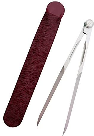 Botti Compasso Nautico professionale in metallo ottone per patente scuola carteggio made in Italy (Metallo satinato sottile)