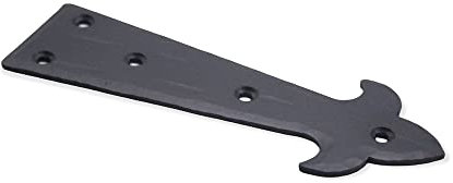 HANDFORGED Iron Black Antique CAST Iron Door GATE Leaf Old Dummy False Hinge Fronts