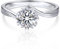 MomentWish Verlobungsring Damen, 1 Karat Moissainte Silberringe Damen 925 Trauring Ehering D Farbe VVS1 Geschenk für Frauen Mama-Größe55