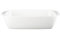 Fuente de horno Rectangular 25x8x40cm en Gres Blanco MasterPRO