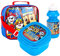 Paw Patrol Keep It PUP Jungen Isolierte Lunch-Tasche, Sandwichbox & Flasche Set für Schule & Reisen Blau