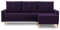 Ecksofa Lena 227x148 mit schlaffunktion und Bettaksen - Klassisch Design - Eckcouch mit Stauraum - Auffälliger Kronos Stoff - Kissen - Holzfüße - Auswahl an Farben (Kronos 37 RECHTS)
