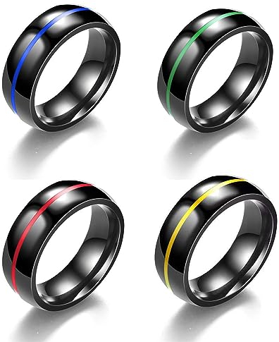 Axcroo 22/23/24mm Edelstahl Penisring Eichelring Dick Cockringe Klein Vorhaut Ring Glans Ringe Glansring Erotik Bondage Intimschmuck Sex Spielzeug FüR MänNer Verzögerte Ejakulation (Rot-24mm)