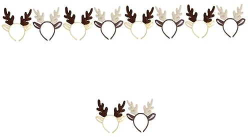 Abaodam 10 Stk Geweih Stirnband Chipmunk-ohren-stirnband Haarschmuck Aus Geweih Weihnachtsgeweih Kopfbedeckung Weihnachtsaccessoires Für Kinder Stoff Weihnachtsutensilien Weihnachten