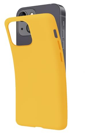 SBS iPhone 14 Hülle Gelb Blonde Pantone 127C Hülle Weich Flexibel Kratzfest Dünn Bequem in der Tasche Hülle Kompatibel mit Wireless Charging