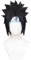 Anime Sasuke Uchiha Cosplay Perücke, Schwarze Kurze Haar Perücken Hitzebeständige Synthetische Halloween Kostüm Party Perücken Mit Kopfbedeckung Perücke Cap