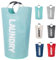 Twira 100L Large Laundry Basket, Laundry Hamper Stands Up Well, Laundry Bag with Padded Handles, Waterproof Clothes Bin Collapsible, Clothes Hamper for Bathroom, Laundry, College (Light Blue)