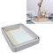 Set 3 pezzi vassoio in legno naturale da portata per servire cassetta con bordo alto rettangolare senza manico per decorare decoupage dipingere decorazione varie misure