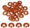 QUARKZMAN Rondelles Coniques M6 Avec Tête en Forme de Coupe, Diamètre du Trou 6mm/0,24, Rondelles en Aluminium pour Vis RC/FPV/PC/Drone/Accessoires Mécaniques, Lot de 40 (Orange)