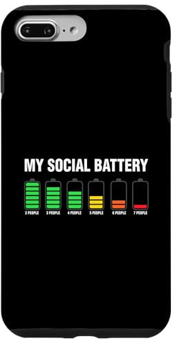 Coque pour iPhone 7 Plus/8 Plus Connexion sociale de ma batterie sociale