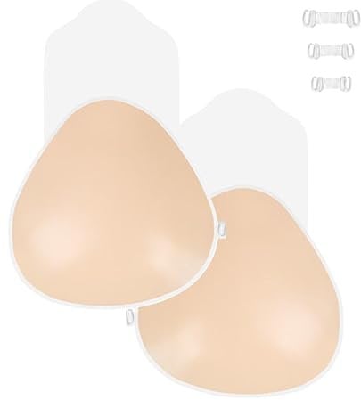 tinshow Silicone Invisible Push-Up Bra with Nipple Covers, Large Nipple Pads Strapless Sticky Reusable Bra with Breast Lift Tape and Nipple Pasties for Backless Dresses, Sexy and Comfortable (M)