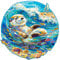 Wooden Puzzles for Adults, 300pcs Leisurely Otter Wooden Jigsaw Puzzles for Adults, Unique Animal Shape Puzzles with Wood Box, 34x33.7cm Wooden Puzzle for Family Game and Birthday Gifts